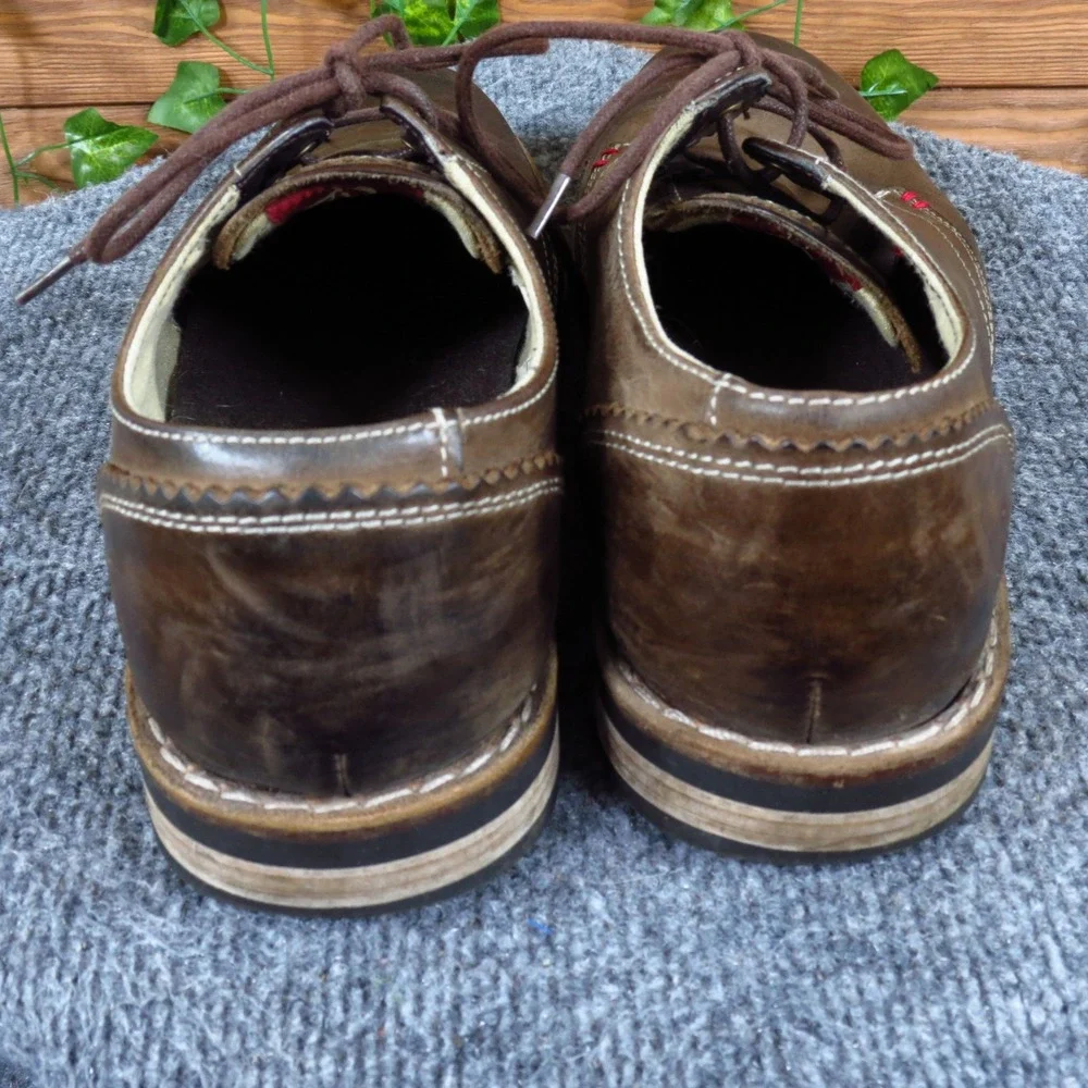 Original Penguin Willie Mens Oxford Shoes Size 8 Dress Work Brown Leather